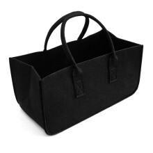 Large Capacity Firewood Carrier Tote Bag with Durable Felt and Comfortable Handle for Indoor Outdoor Use