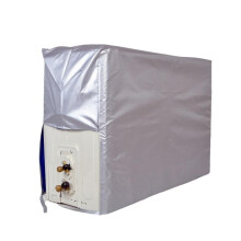 AC Unit Cover Waterproof Sun Protection with Secure Tie Cord for Outdoor Use Silver 96x36x68cm