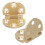 Folding Table Hardware Set, Solid Brass Hinge for Sewing Machine Table, Jewelry Box Drawer Fitting, Elegant Copper Finish, Heavy Duty Flip Top, 2 Set 3