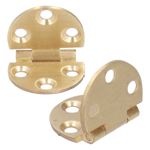 Folding Table Hardware Set, Solid Brass Hinge for Sewing Machine Table, Jewelry Box Drawer Fitting, Elegant Copper Finish, Heavy Duty Flip Top, 2 Set 2