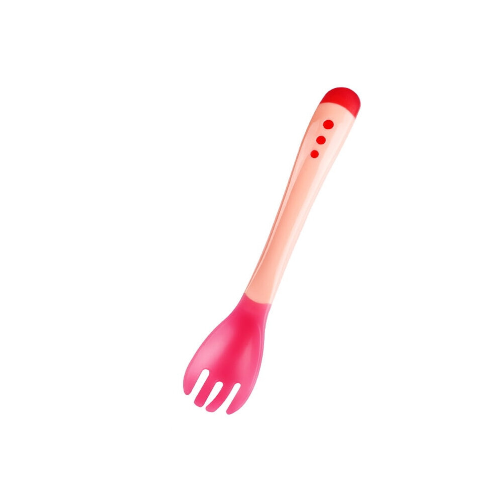 3 Colors Baby Spoon Heat Sensitive Temperature Sensing Spoon Suitable for Children‘s Silicone Head Feeding Baby Tableware