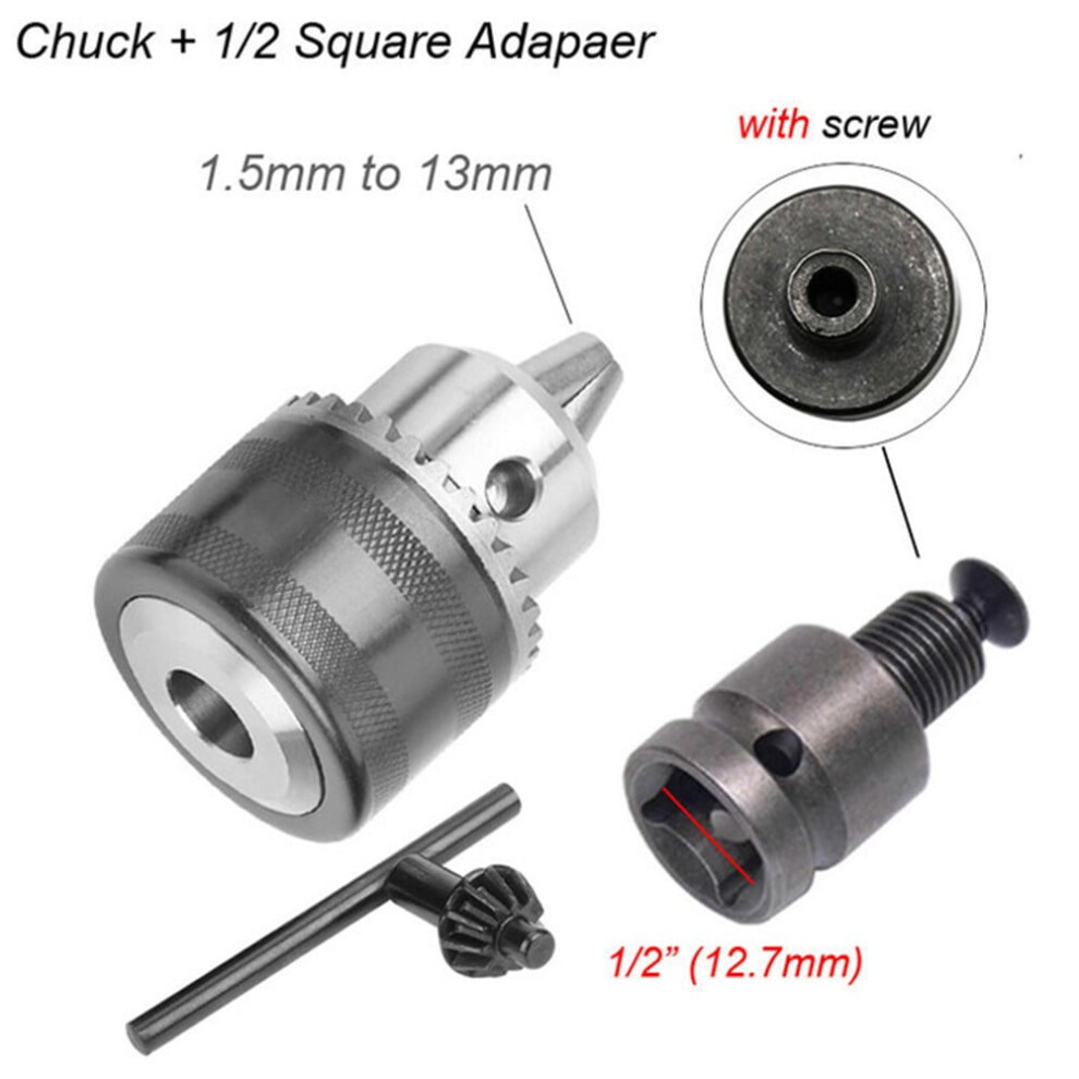 1.5-13Mm Converter 1/2"-20Unf Drill Chuck Quick Change Adapter For Impact Driver 9110895283547