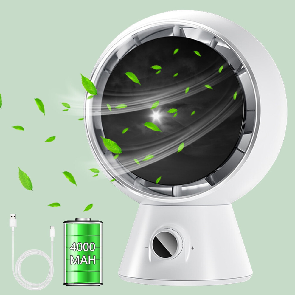 Maxiaoxia Desktop Head Fan 4000Mah, High Speed Portable Silent Mini Electric Fan For Dorm, Travel, Indoor Outdoor 9071309781212