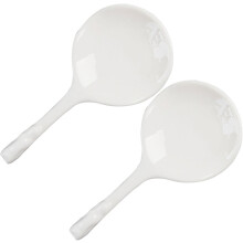 2 Pcs Chopstick Rest Spoon Daily Use Delicate Scoop Holder Dual Purpose Stuff for Kitchen Faceut Serving