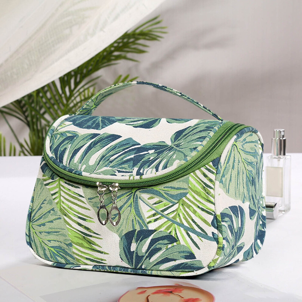 Makeup Bag Tropical Canvas Cosmetic Bags Travel Toiletries Storage Pouch Purse For Women