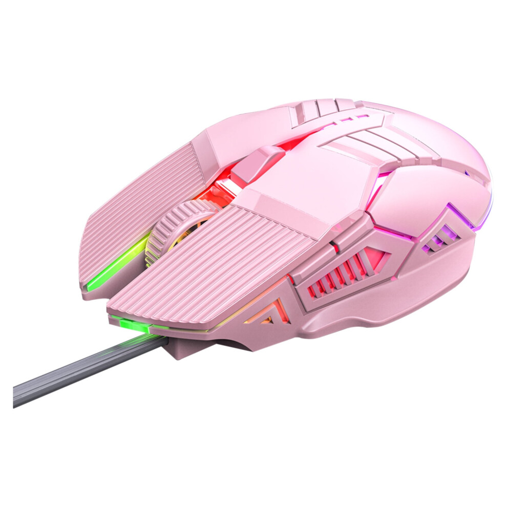 Kiplyki Wired Mouse Luminous Game E-Sports Mechanical Mute For Pc Tablet Desktop Computer Laptop 9071309784121