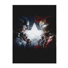 Captain America mjuk och bekväm pläd plysch lätt varm plysch flanellfilt och plädar för soffa bäddsoffa 40"x30"