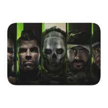 Personlig Call of Duty Modern Warfare fållad matta, 40x60 tum, svart, inomhus för sovrum, badrum, kök, vattenabsorberande