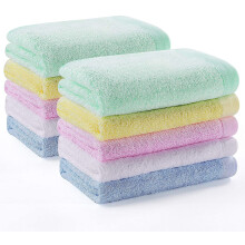 Lot de 10 gants de toilette en bambou pour le visage et les mains, multi-usages, ultra doux et absorbants, 30 x 30 cm. Idéaux pour la salle de bain,
