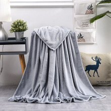 Couverture polaire Xerdsx pour canapé - Couverture grise douce et moelleuse, idéale pour le canapé, le lit et les voyages, parfaite pour les