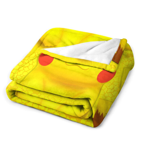 Κουβέρτα Pikachu Queen Size, Υπερμαλακή Ελαφριά Φανέλα, Άνετος Καναπές-Κρεβάτι, Όλες οι 2