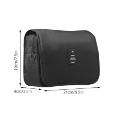 Yonrjhukm Tragbare, multifunktionale, faltbare Waschtasche mit großem Fassungsvermögen und Kosmetikaufbewahrungstasche