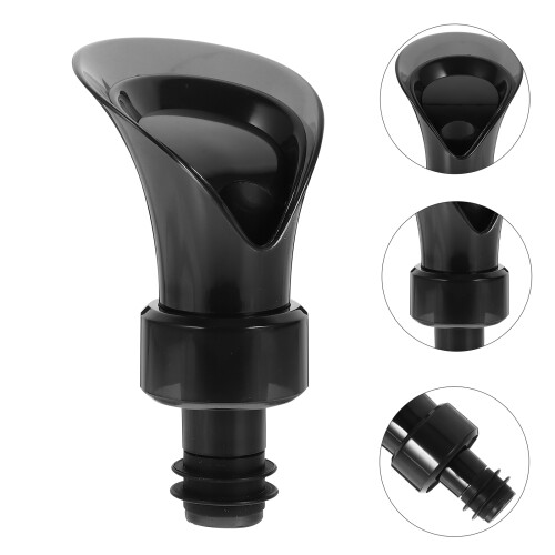 2-pack kronbladsformad vinhällpropp flaskpip strålsamlare fräschörande plugg abs 1