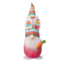 Zomerkorting! Opruiming woonartikelen - Zeceouar paaspop, kleurrijke konijnenmuts, dwergfiguur, geschikt voor feestelijke decoraties