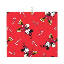 Tapis égouttoir à vaisselle Mickey Mouse pour plan de travail, en microfibre, à absorption rapide.