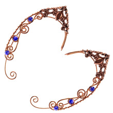 Lot de 2 boucles d'oreilles manchette féeriques, manchettes d'oreilles en perles, boucles d'oreilles à clip sans perçage.