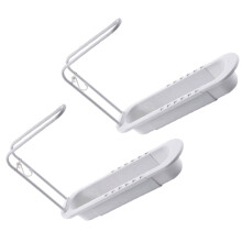 Lot de 2 égouttoirs télescopiques pour évier, porte-éponges et torchons, étagère de rangement pour la cuisine