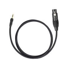 Cavo stereo Jixopn2/3M con bloccaggio da 1/8 di pollice a XLR femmina, intrecciato, cavo audio per microfono da 3,5 mm maschio a XLR femmina a 3 pin