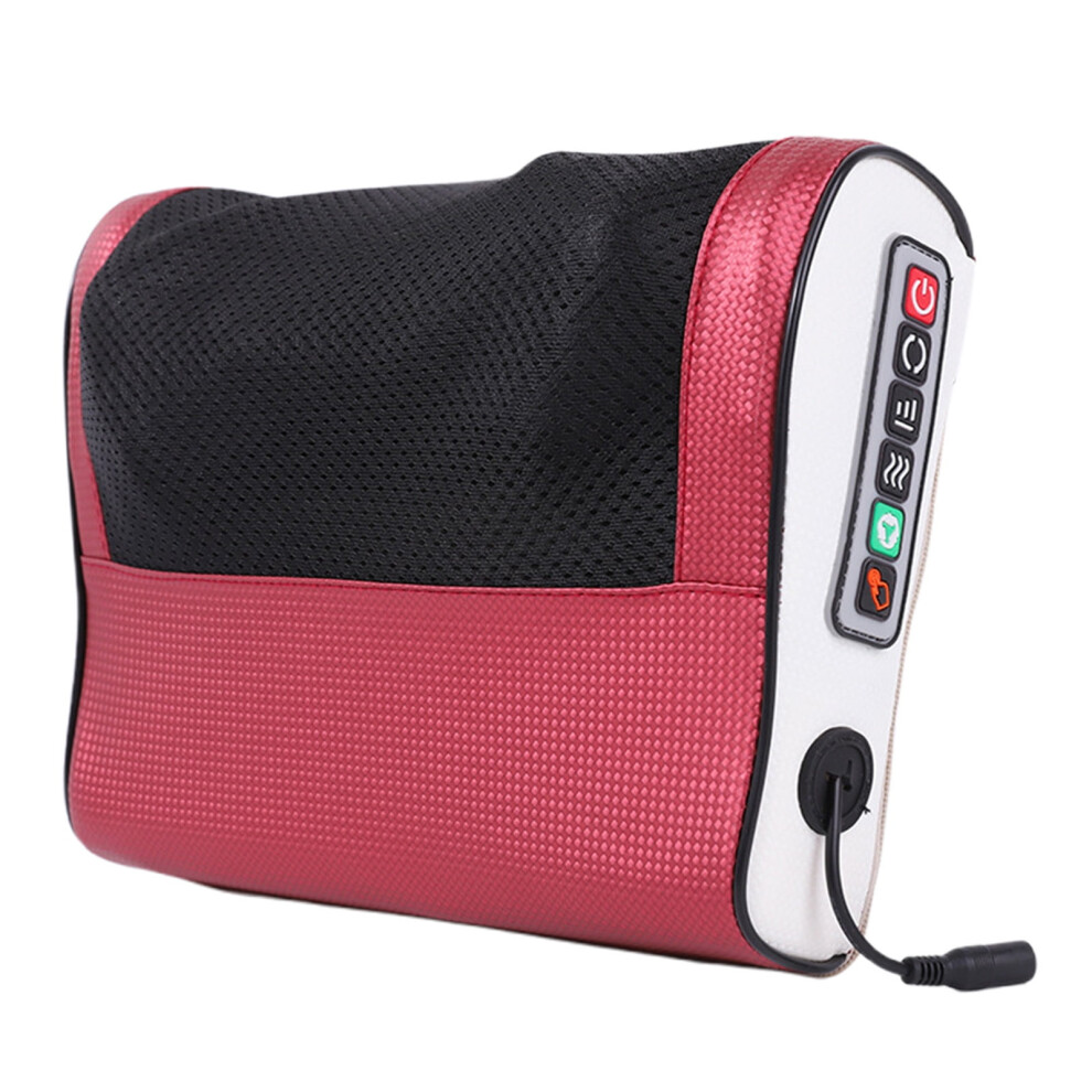 Back Massager with Heat, Shiatsu Neck & Shoulder Massager for Pain Relief, Kneading Massage Pillow for Leg, Waist, Abdominal, Compatible with Office,