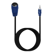 Cavo da DIN a 3,5 mm, 50 cm, adattatore per cuffie stereo AUX per smartphone con connettore DIN femmina a 5 pin e ingresso jack da 3,5 mm maschio,