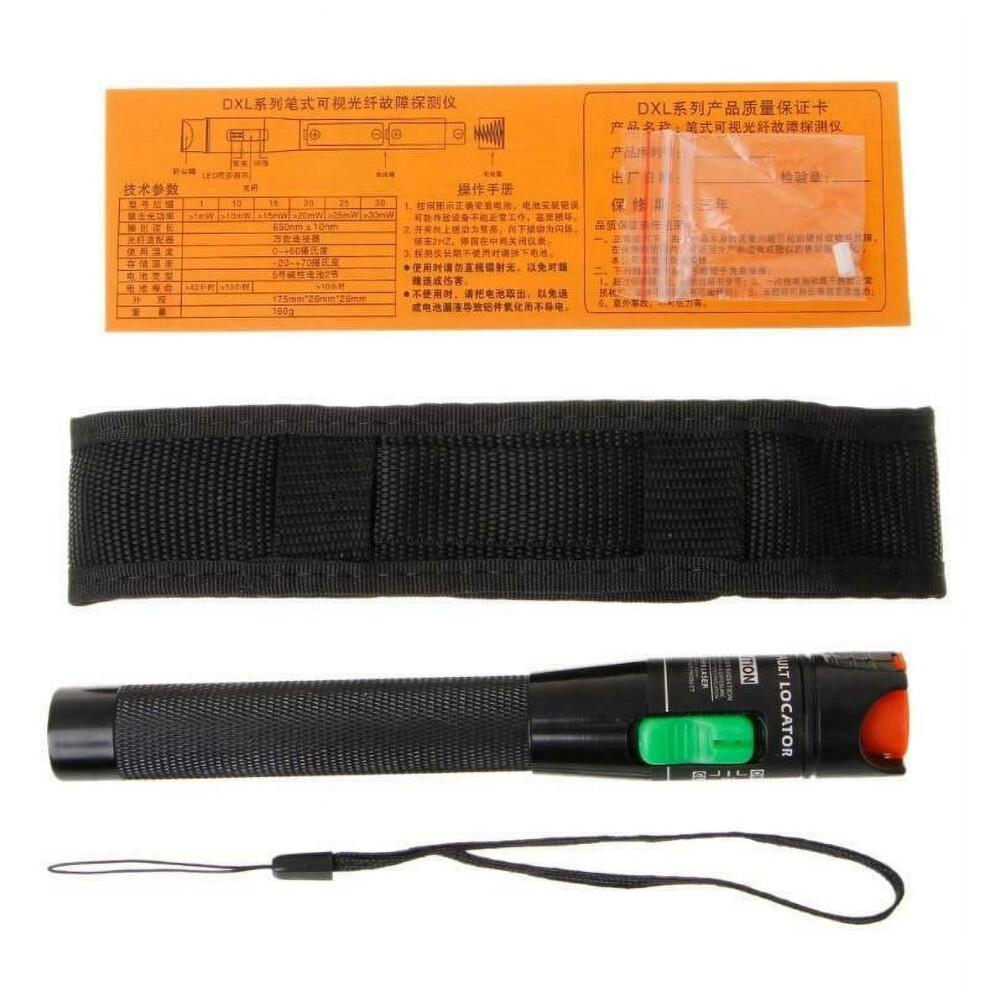 Visual Fault Locator 30Mw Red Light Source Fiber Optic Cable Tester Pen Tool 9425574885029