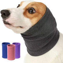 Dog Calming Hoodie with Ear Muffs, Quiet Headband for Anxiety Relief, Noise Protection & Grooming - Compatible with Most Dog Breeds