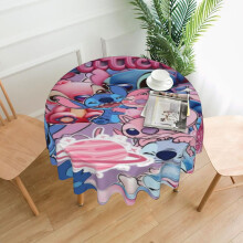 Stitch Rectangular Tablecloth, 60in, Water Resistance, Antiwrinkle, Spillproof, Soft Fabric, compatible with dining room, parties, holiday dinners