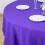 BalsaCircle 90" Μωβ Στρογγυλό Τραπεζομάντιλο Premium Polyester, Λευκά Είδη Τραπεζιού Γάμου 7