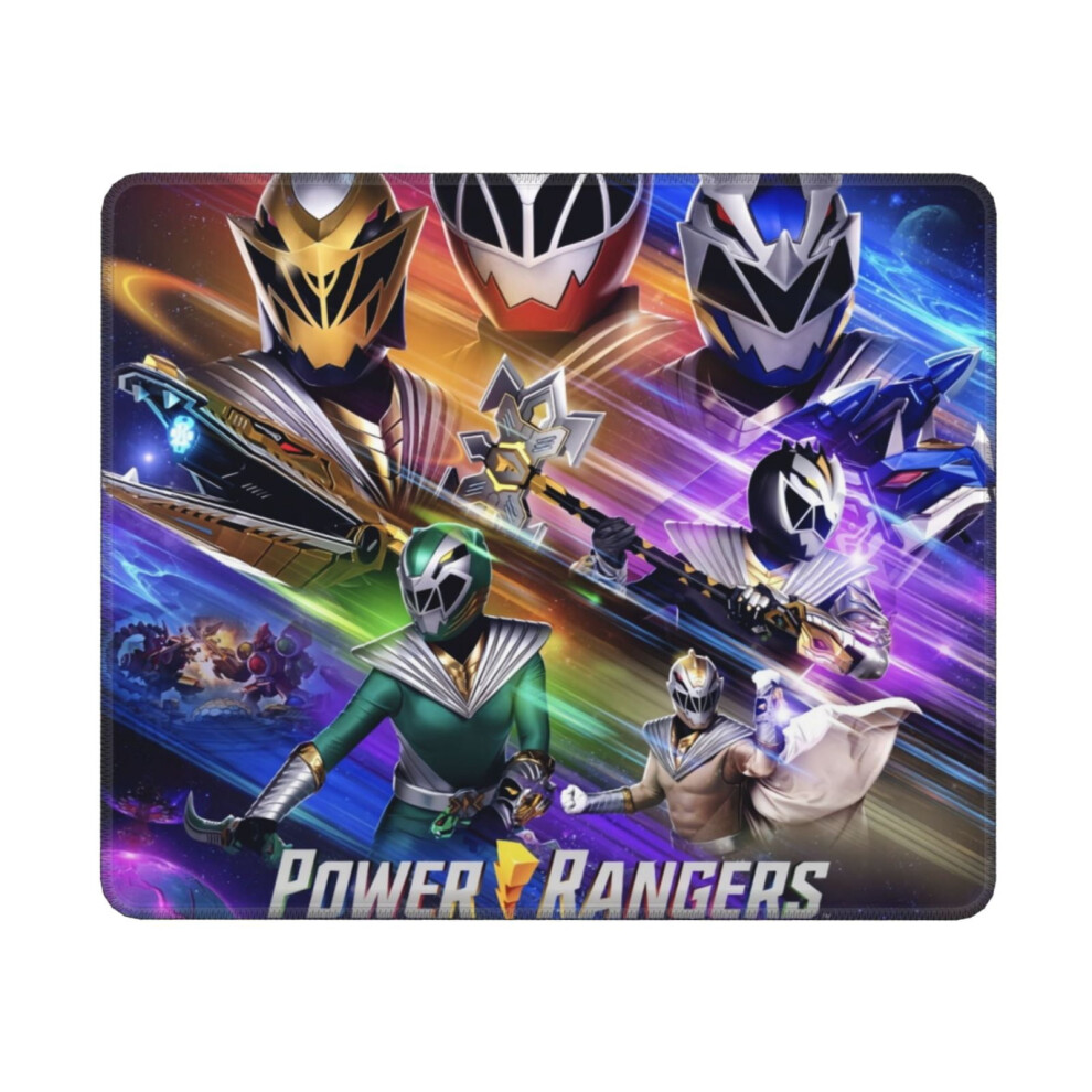 Power Rangers Mouse Pad With Stitched Edge, Non-Slip Rubber Base, Washable Lycra Cloth, Compatible With Computers And Laptops, 10X12 Inch Green 9083649068731