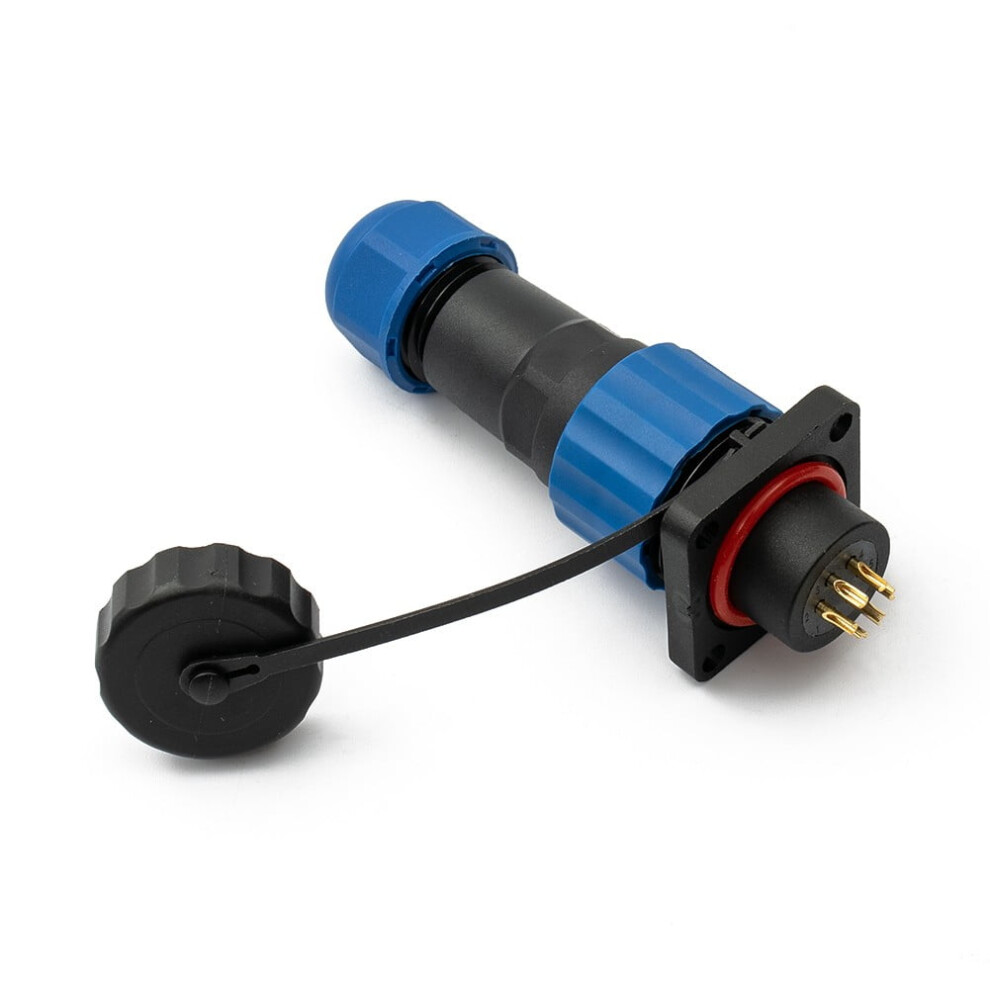 Sp16 Square Panel Mount Ip68 Waterproof Plug & Socket Circular Connector 2-9Pin 6Pin 9083649068861