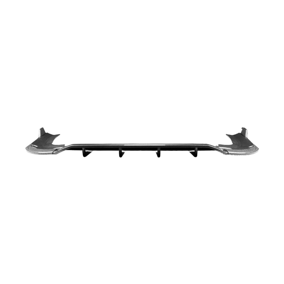 Rear Bumper Diffuser Lip Spoiler Carbon Look Sporty Aerodynamic Styling For Tiguan Mk3 2024 9113335071001
