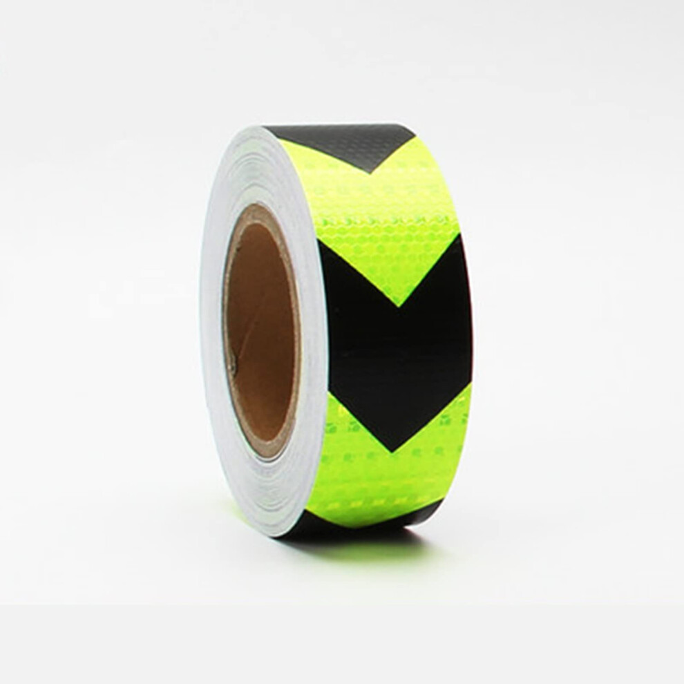 Reflective Safety Tape 2 Inch X 82Ft Fluorescent Waterproof Honeycomb For Trailer Green/Black 9164114684844