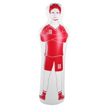Aufblasbarer Fußball-Attrappe Tumbler 0,35 mm PVC Boxsack 40x160 cm Rot