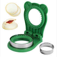 Sandwich Cutter and Sealer for Kids Lunchbox, Crustless Bread Decruster Bento Tool Green