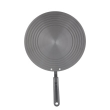 Heat Diffuser Plate 24cm Aluminum Alloy 6mm Thick with Heatproof Handle for Even Cooking on Gas Stove
