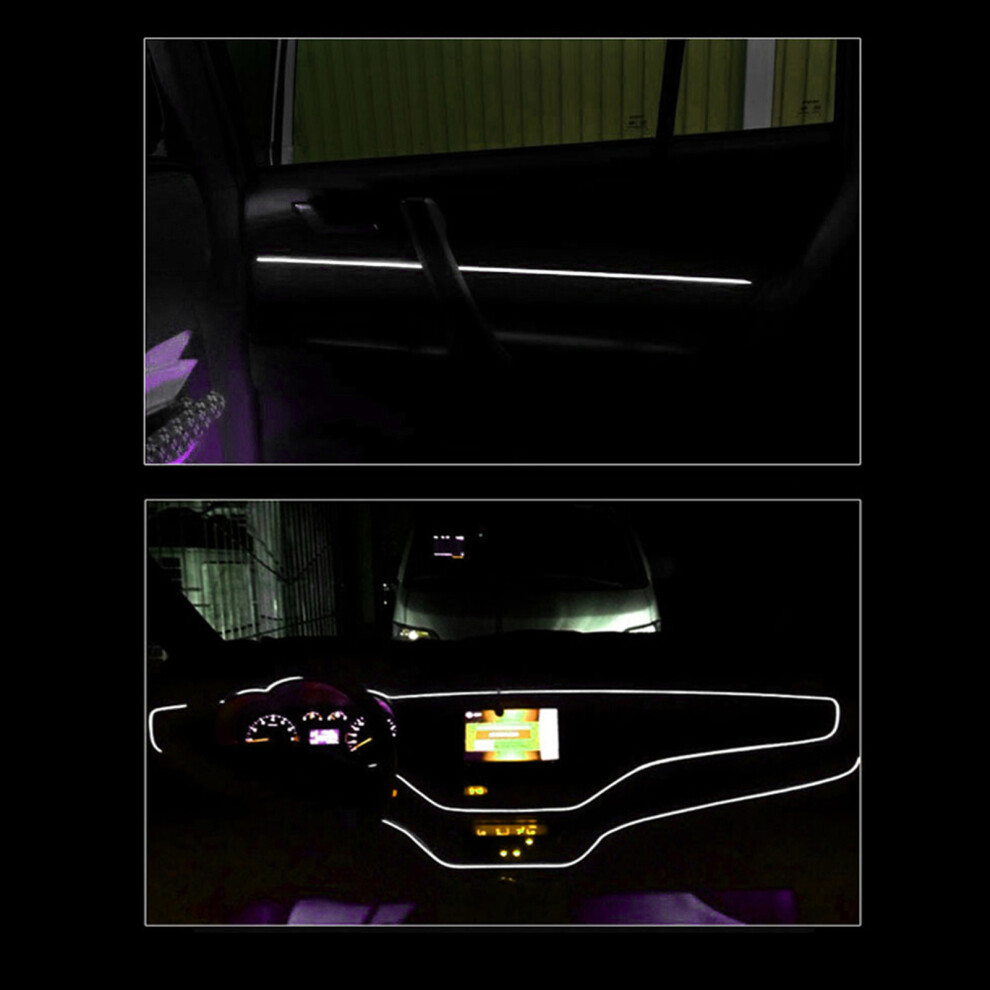 Car Interior Led Strip 4M Cold - Decor & Customization Light/White 4971382733267