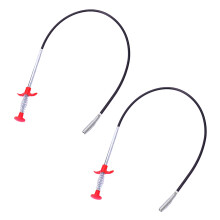 2Pcs Sewer Pipe Dredger Drain Clog Removal Tool 4 Claws Design Extra-Long Flexible Bendable Sewer Dredging Device Cleaning Tool-90 cm,2pcs