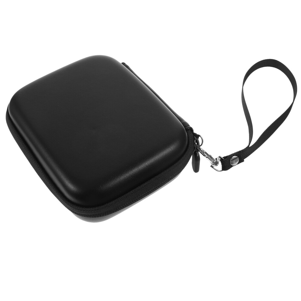 Portable Memory Card Storage Bag With Lanyard And Data Cable (Black) Electronic Earphone Organizer Carrying Case Travel Black 9110895288306