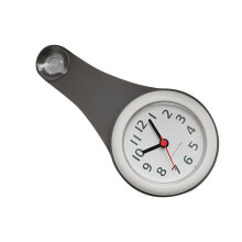 Poaug Clock Clearance Bathroom Waterproof Clock Wall Clock with Sucker Quiet Bathroom Kitchen Bath Household on Sale Home Decor Grey