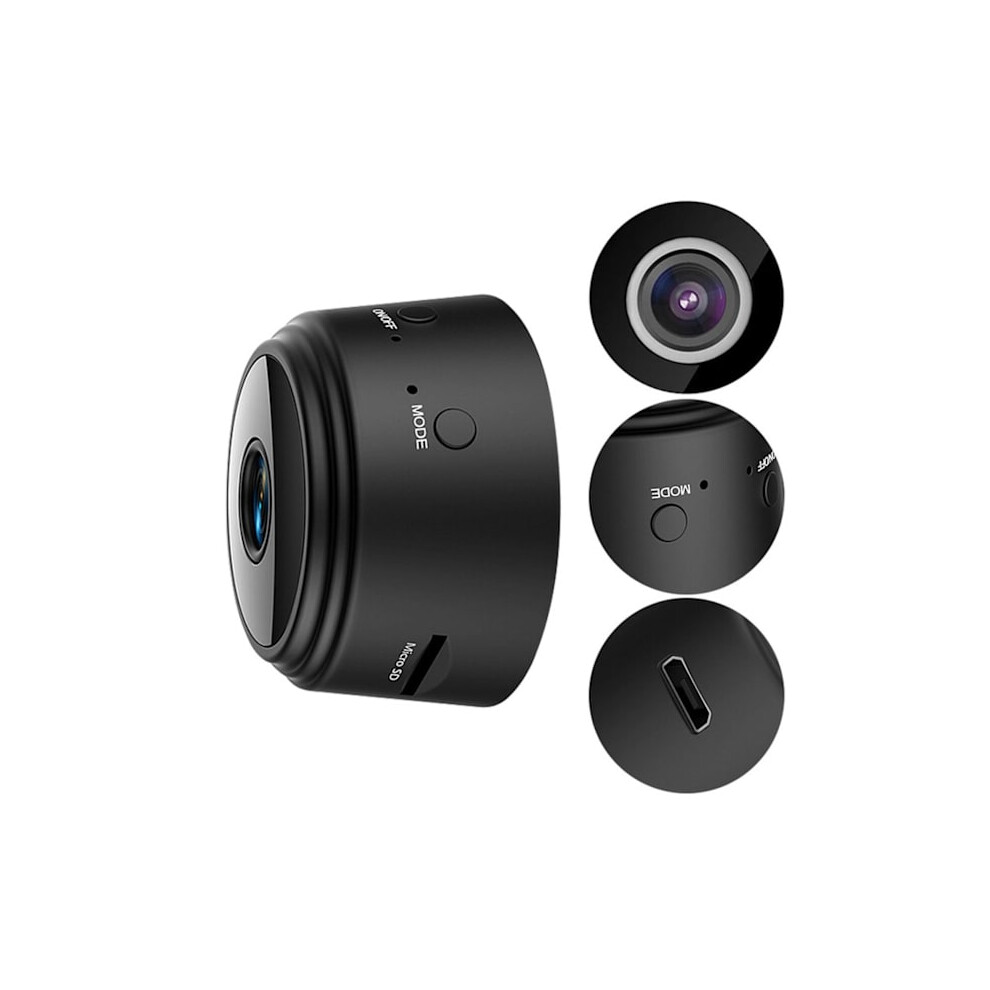 Spy Cam: Mini Surveillance Camera With Wifi And Motion Detector (A9) Black 9110895292211