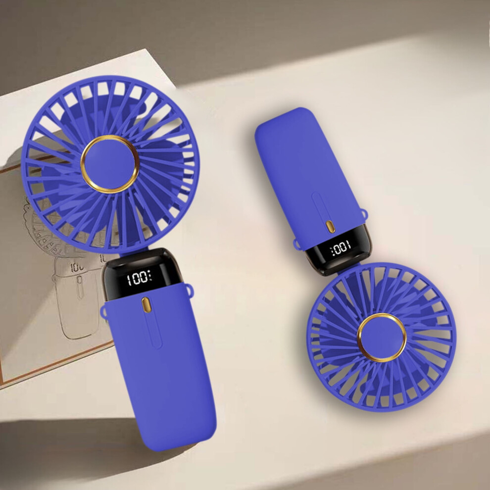 Rnemite-Amo On Clearanceï¼Usb Handheld Fan Mini Folding Portable Fan Digital Office Students Small Electric Fan 9110895292174