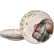 Blessing Season 11 inch Dinner Plates, Set of 4, for Pasta, Salad, Maincourse, Microwave & Dishwasher Safe