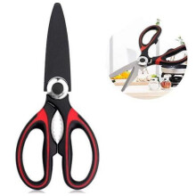 Kitchen Scissors 1-Pack, Heavy Duty Stainless Steel Shears compatible with Ultra Sharp Multipurpose Use for Meat, Fish, Veggies, Herbs, BBQ -