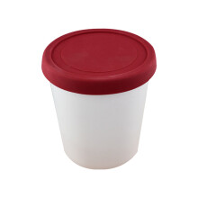 XIUH Kitchen Supplies,Kitchen Tools Round Plastic Ice Cup with Wide Mouth and Sealed Silicone Lid Dessert Container for Ice and Sweet Treats
