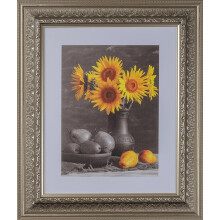 3-1/2" Polystyrene Classic Picture Frame 10x13 Silver by WholesaleArtsFrames-com 104 Series Made In USA