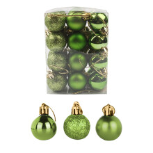Grin'ch Christmas Decorations, 24 Pcs 30mm Shatterproof Christmas Ball Ornaments, Compatible with Black Friday Deals 20