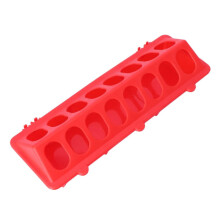 XROMTBEM Chicken Feeder Feeding Trough Plastic Flip-Top Feeder Poultry Feeder Waterer