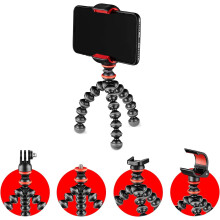 JB01571-BWW GorillaPod Starter Kit, Flexible Mini Tripod with Universal Smartphone Clamp, GoPro and Torch Mount Up