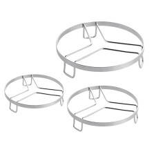 3-teiliges Set wiederverwendbarer Dampfgarer-Einsätze, wasserdicht, aus massivem Edelstahl 304