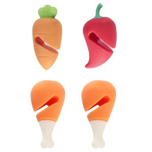 Lot de 4 supports anti-débordement en silicone pour couvercles de casseroles